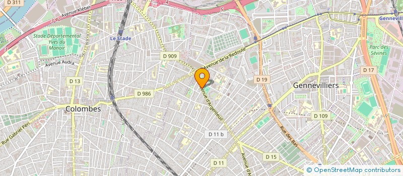 localisation de l'entreprise ALPHA DISTRIBUTION à BOIS-COLOMBES