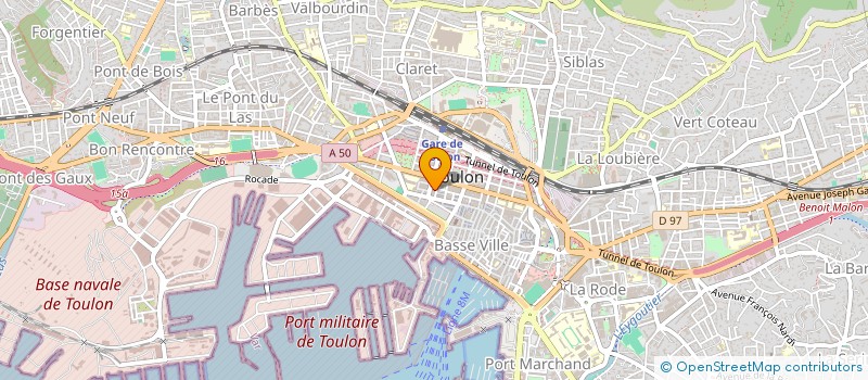 localisation de l'entreprise ALPHA DISTRIBUTION CONSEIL à TOULON