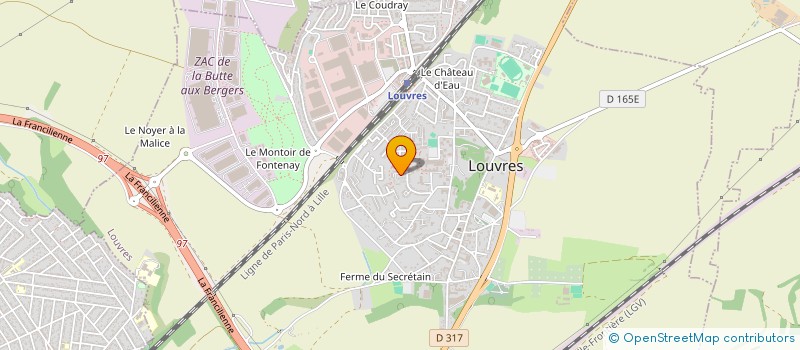 localisation de l'entreprise ALPHA DISTRIBUTION ET NETTOYAGE  LOUVRES