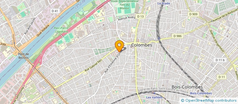 localisation de l'entreprise ALPHA ECHAFAUDAGE à COLOMBES