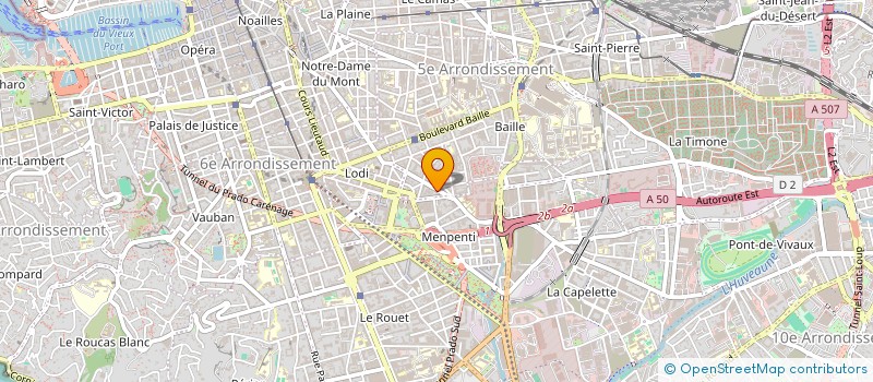 localisation de l'entreprise ALPHA ECONOMIE CONSTRUCTION à MARSEILLE