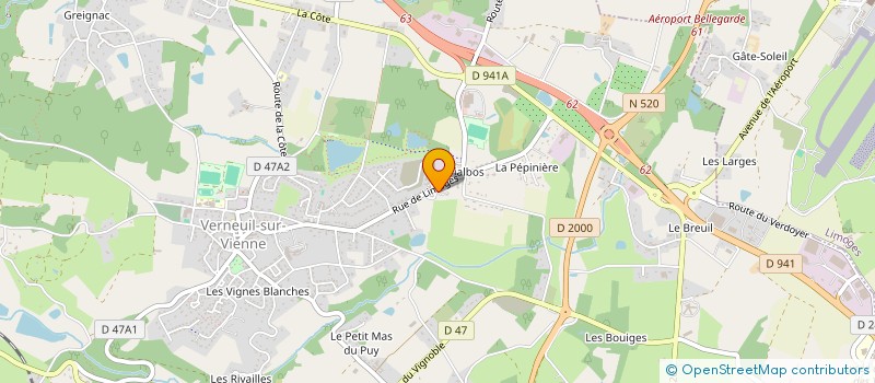 localisation de l'entreprise ALPHA EDIFICE INVEST 1  VERNEUIL-SUR-VIENNE