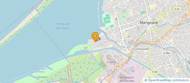 localisation de l'entreprise ALPHA ELEC à MARIGNANE