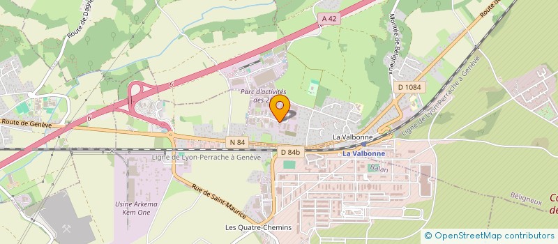 localisation de l'entreprise ALPHA ENERGIE à BELIGNEUX