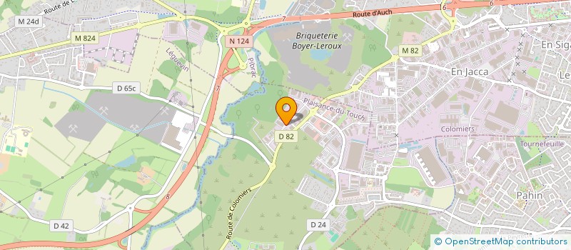 localisation de l'entreprise ALPHA ENERGIES SUD à PLAISANCE-DU-TOUCH