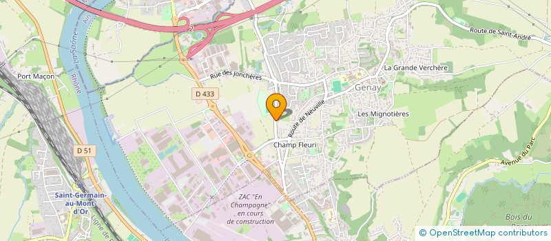 localisation de l'entreprise ALPHA ENTRETIEN NETTOYAGE  GENAY