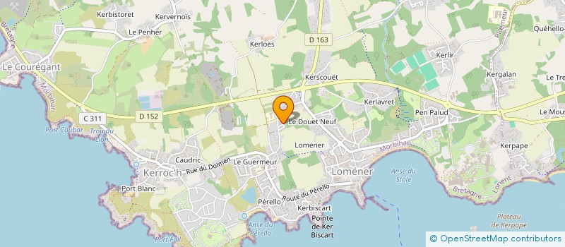 localisation de l'entreprise ALPHA ET CO à PLOEMEUR