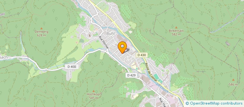 localisation de l'entreprise ALPHA ET OMEGA TOITURES  BUHL