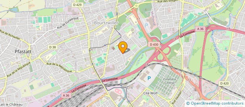 localisation de l'entreprise ALPHA EURO'DEM SARL à MULHOUSE