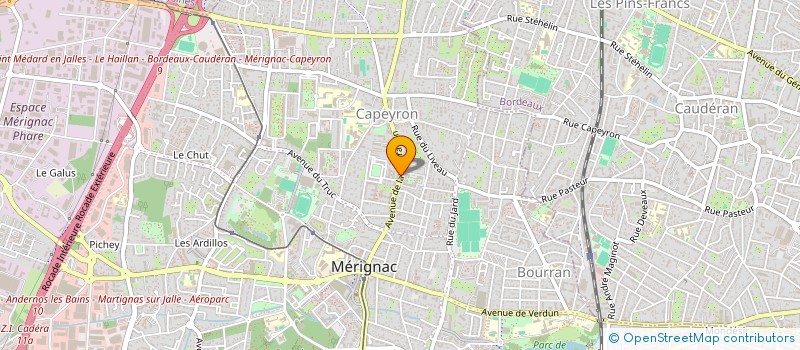 localisation de l'entreprise ALPHA FERMETURES  MERIGNAC