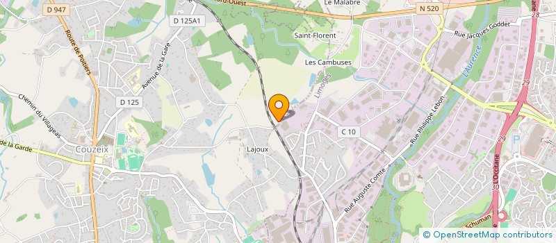 localisation de l'entreprise ALPHA FERMETURES 87 à COUZEIX