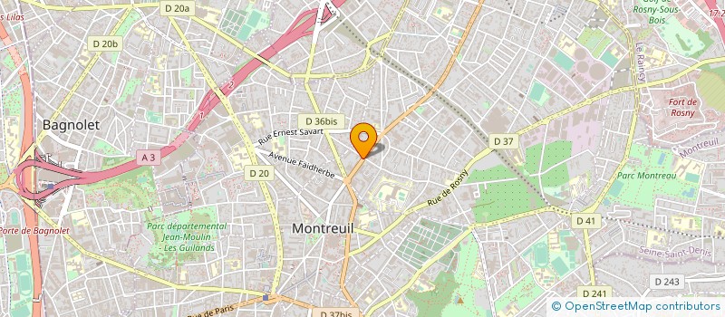 localisation de l'entreprise ALPHA FERMETURES ET SERVICES à MONTREUIL
