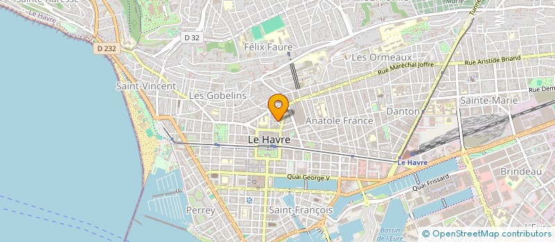 localisation de l'entreprise ALPHA FINANCE à LE HAVRE