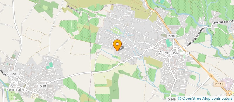localisation de l'entreprise ALPHA FORMA à VILLEMOUSTAUSSOU
