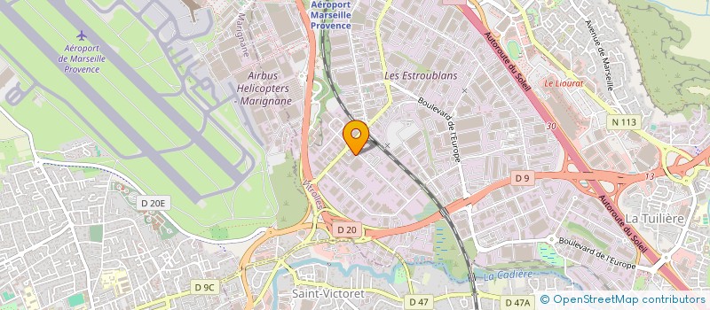 localisation de l'entreprise ALPHA FORMATION à SAINT-VICTORET