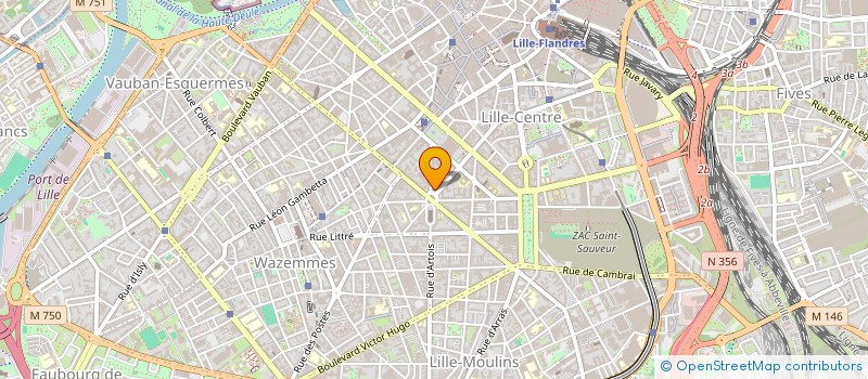 localisation de l'entreprise ALPHA FRET SERVICE SARL à LILLE