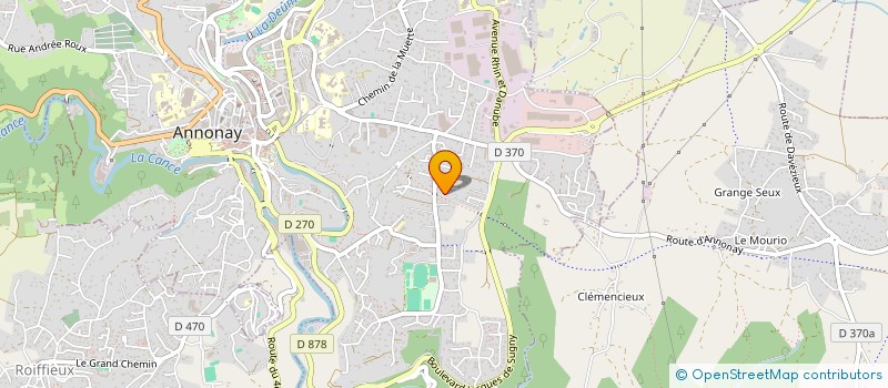 localisation de l'entreprise ALPHA FUSION  ANNONAY