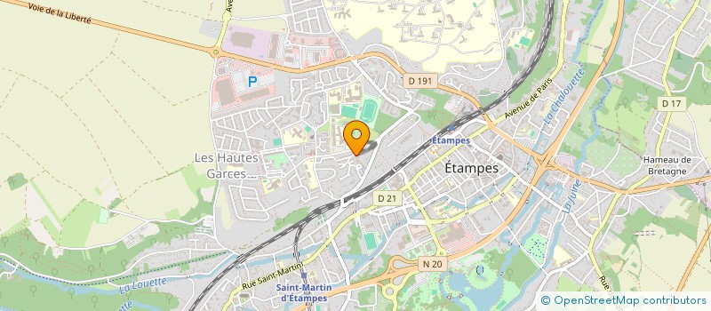 localisation de l'entreprise ALPHA GAMES à ETAMPES