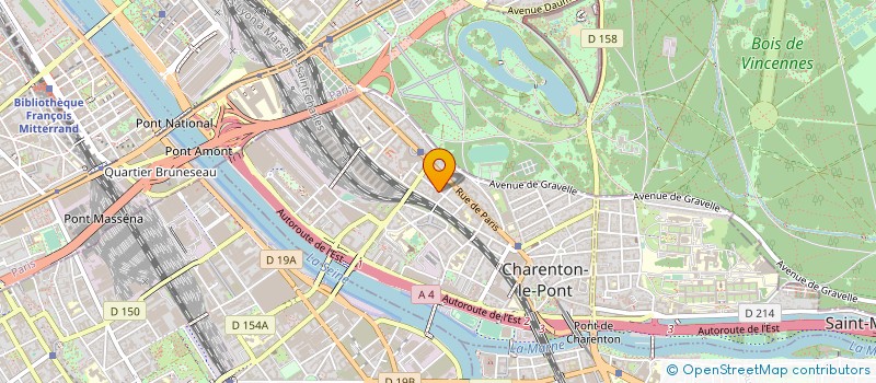 localisation de l'entreprise ALPHA GARAGE à CHARENTON-LE-PONT