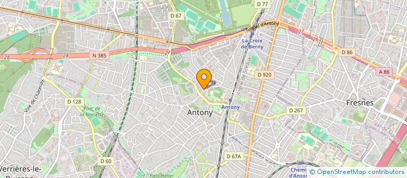 localisation de l'entreprise ALPHA GERANCE à ANTONY