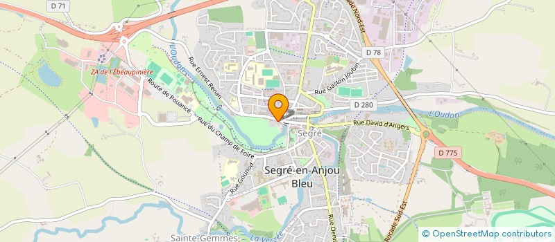 localisation de l'entreprise ALPHA GESTION à MAUGES-SUR-LOIRE