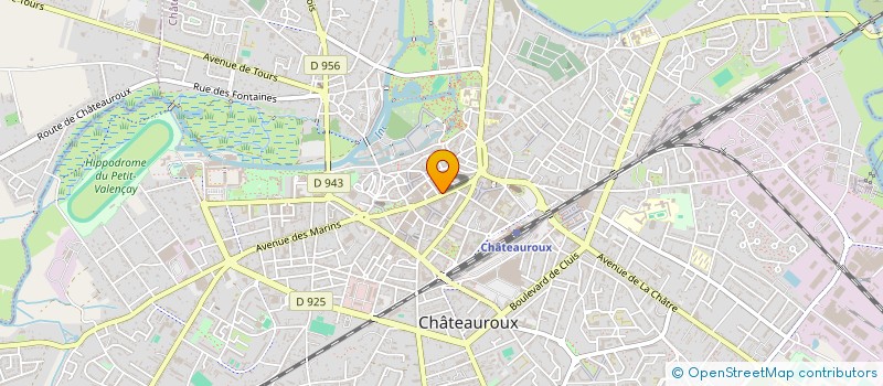 localisation de l'entreprise ALPHA GESTION HOTELIERE à CHATEAUROUX
