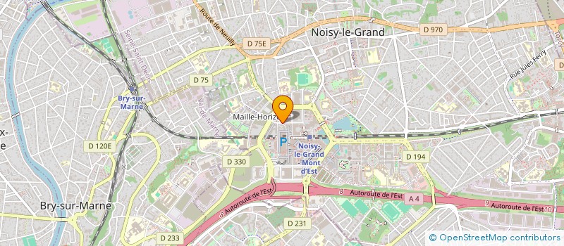 localisation de l'entreprise ALPHA GLOBAL DESIGN à NOISY-LE-GRAND