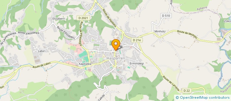 localisation de l'entreprise ALPHA GREEN  HASPARREN