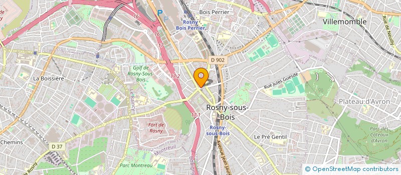 localisation de l'entreprise ALPHA HEART (AH) à ROSNY-SOUS-BOIS