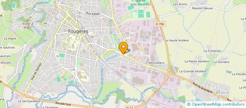 localisation de l'entreprise ALPHA HOLDING  FOUGERES