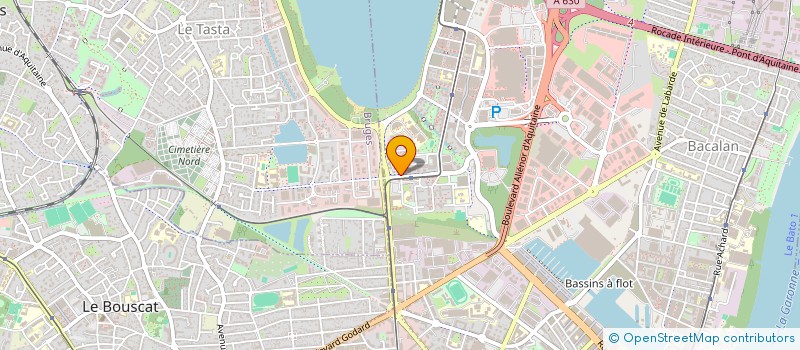 localisation de l'entreprise ALPHA IMMO 32  BORDEAUX