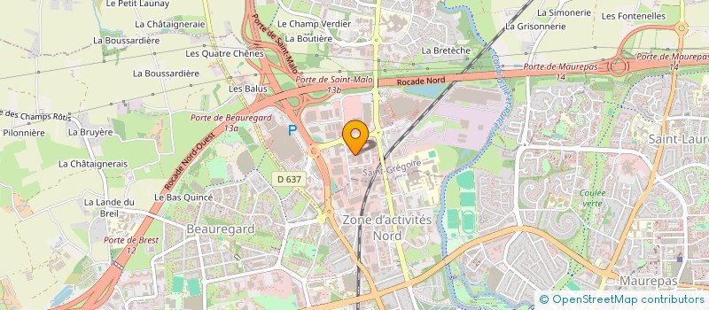 localisation de l'entreprise ALPHA IMMO  SAINT-GREGOIRE