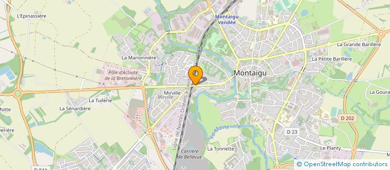 localisation de l'entreprise ALPHA IMMO à MONTAIGU-VENDEE