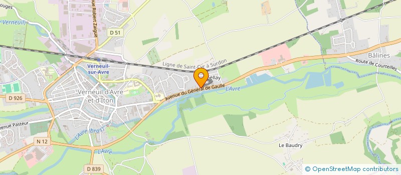 localisation de l'entreprise ALPHA IMMO  VERNEUIL D'AVRE ET D'ITON