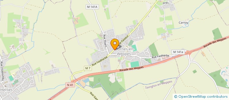 localisation de l'entreprise ALPHA IMMO  FOURNES-EN-WEPPES