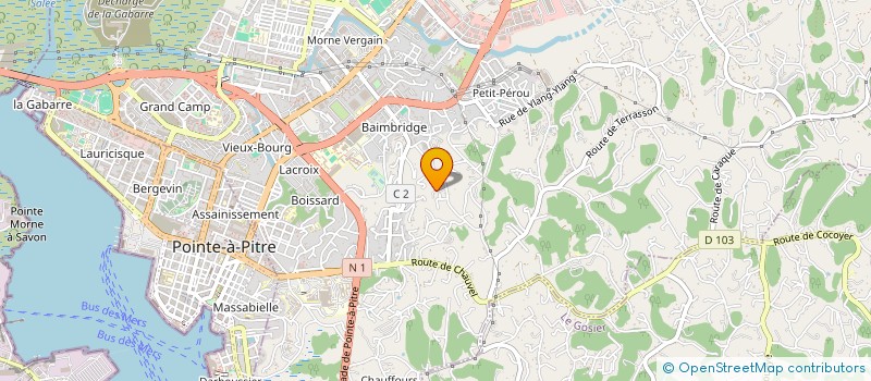 localisation de l'entreprise ALPHA IMMOBILIER à LE MOULE