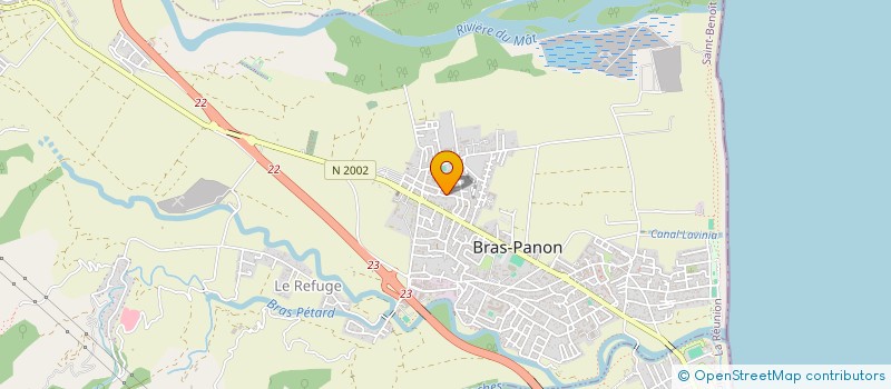 localisation de l'entreprise ALPHA IMMOBILIER  BRAS-PANON