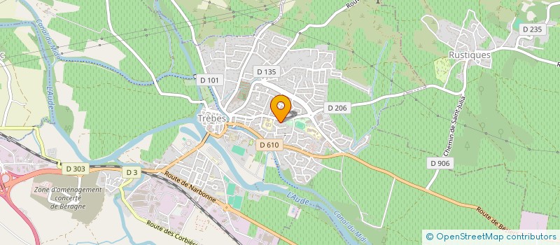 localisation de l'entreprise ALPHA INFIRMIERES à TREBES