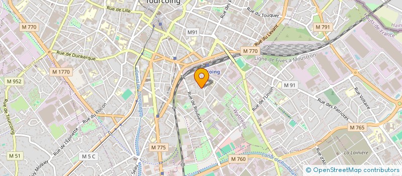 localisation de l'entreprise ALPHA INGENIERIE INFORMATIQUE  TOURCOING