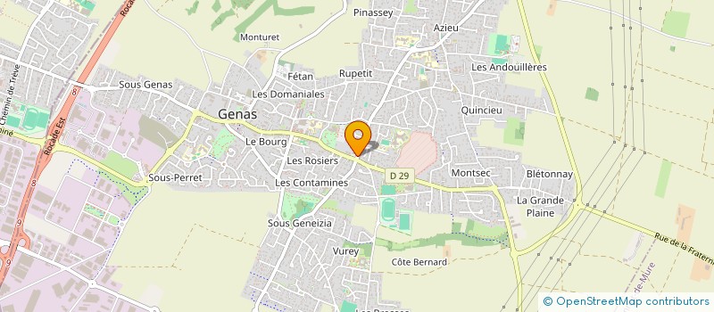 localisation de l'entreprise ALPHA INVEST  GENAS