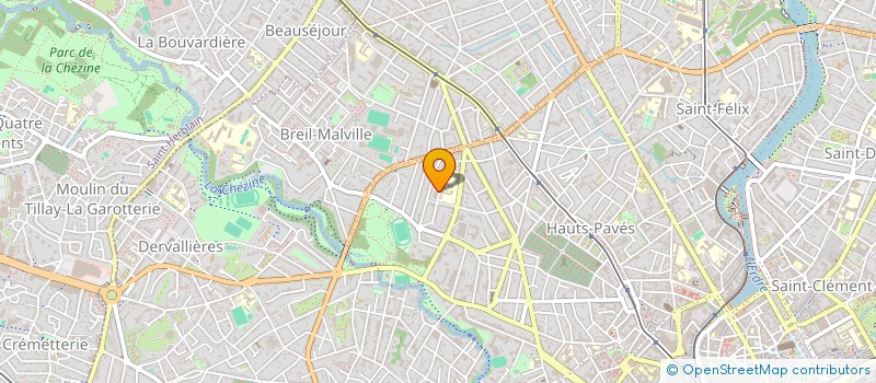 localisation de l'entreprise ALPHA JV à NANTES