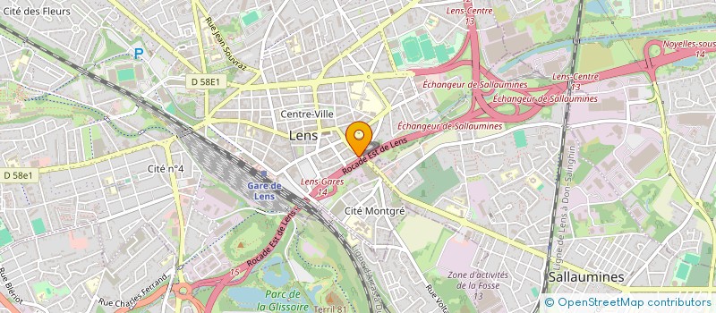 localisation de l'entreprise ALPHA LOC  LENS