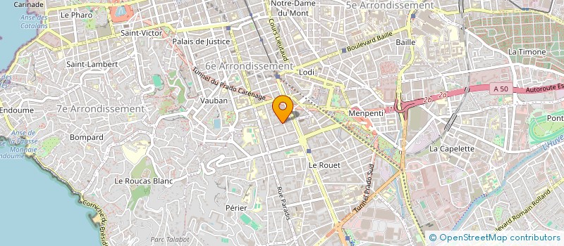 localisation de l'entreprise ALPHA LOGIC ENVIRONNEMENT à MARSEILLE