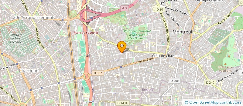 localisation de l'entreprise ALPHA LOGISTIQUE à MONTREUIL