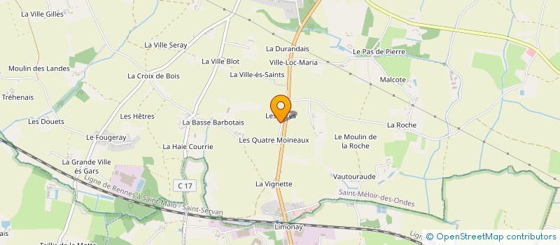 localisation de l'entreprise ALPHA MU SIGMA  SAINT-MELOIR-DES-ONDES