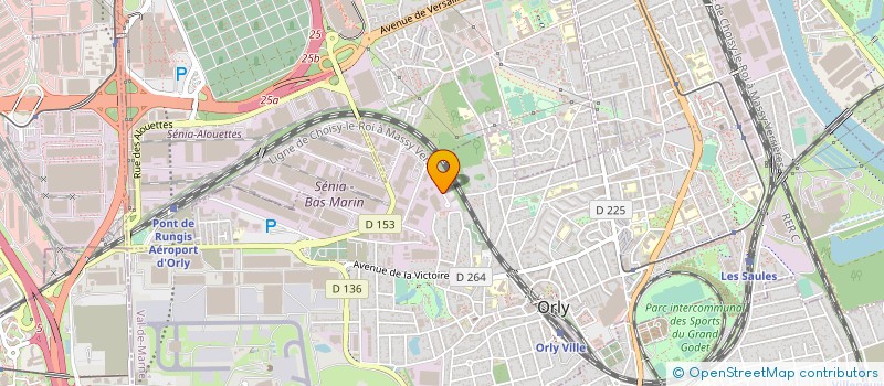 localisation de l'entreprise ALPHA - NEGOCE à ORLY