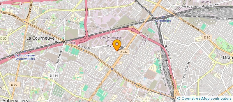 localisation de l'entreprise ALPHA NES à LA COURNEUVE