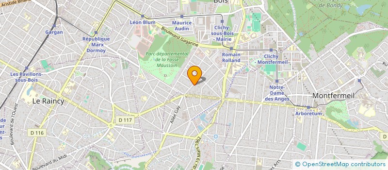 localisation de l'entreprise ALPHA NET à CLICHY-SOUS-BOIS