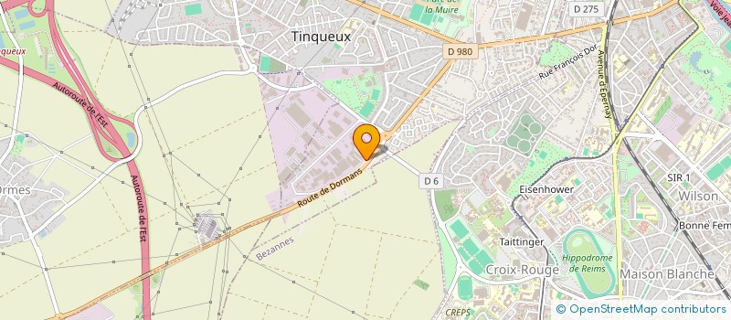 localisation de l'entreprise ALPHA NETTOYAGE INDUSTRIEL  TINQUEUX