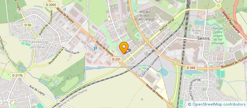 localisation de l'entreprise ALPHA NOX  MONTEVRAIN